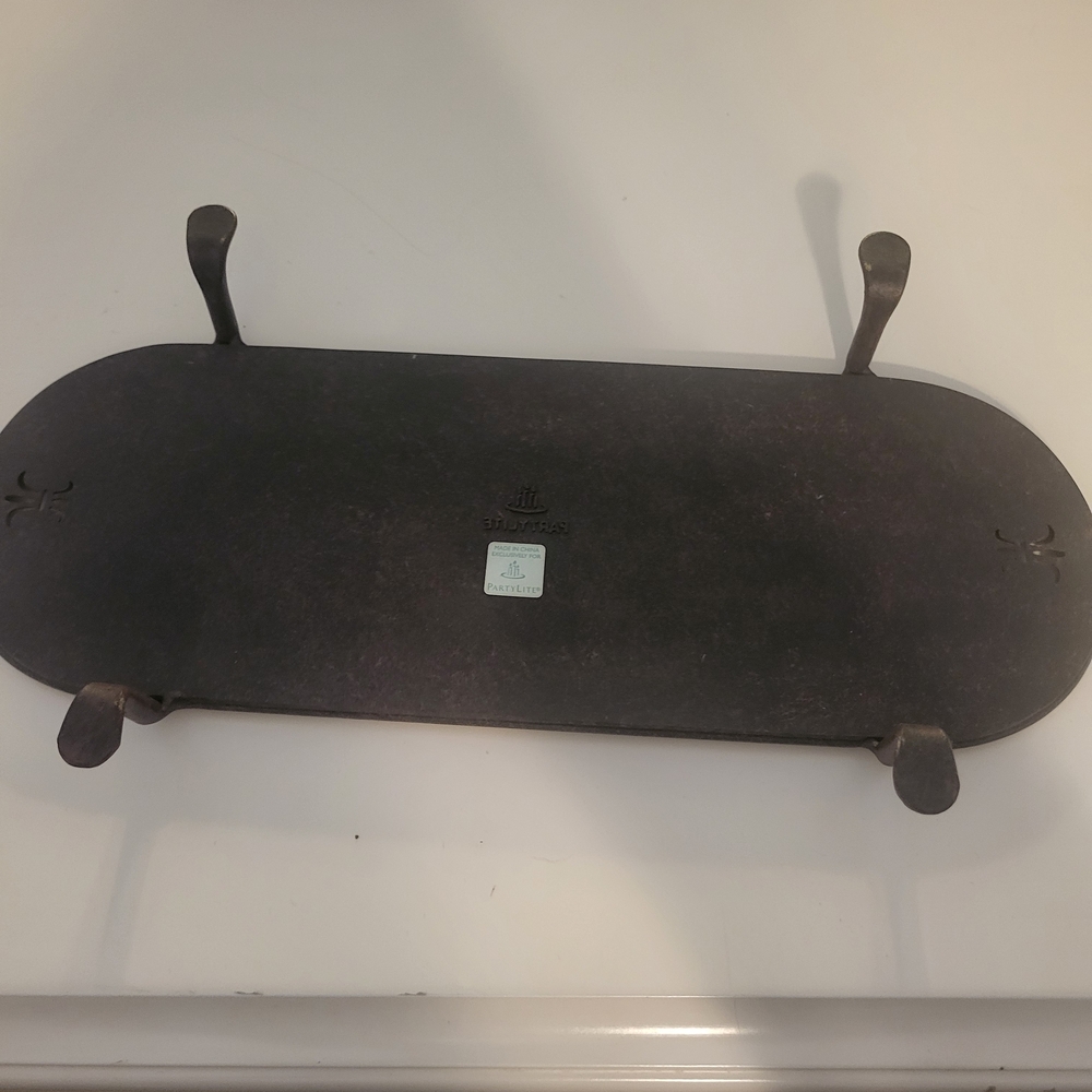 Elegant Black Cast Iron Bath Tray - Picture 3 of 3